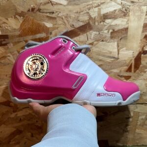 Prada Kids High-Top Sneakers in Pink and White